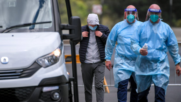 Tennis players and officials are being quarantined at the View hotel in Melbourne.