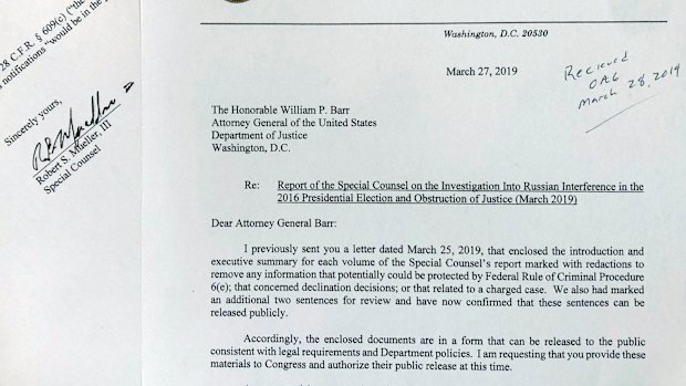 Mueller sought to have Barr release more details from his report than Barr originally did.