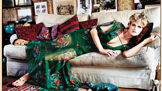 Supermodel Stella Tennant, in British Vogue, in 2001.