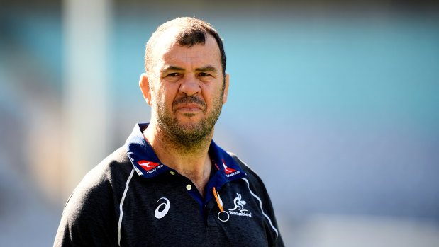 Full support: Rugby Australia insists Michael Cheika will see out his contract.