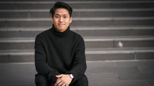 Jonathan Huang is studying commerce at the University of Melbourne