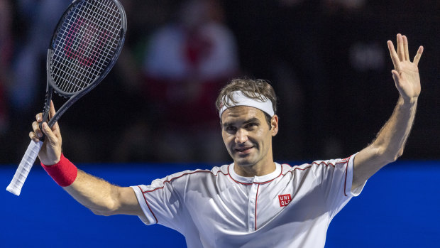 Roger Federer just keeps on rolling at his home tournament in Basel.