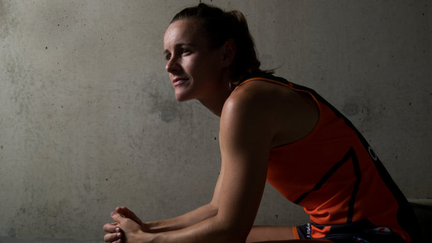 No barrier: Alicia Eva is an assistant coach for the Giants in the NEAFL.