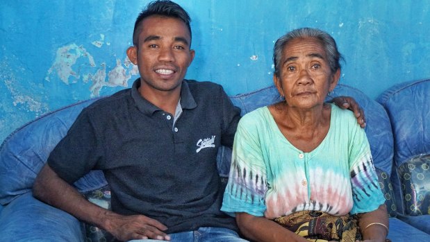 Abdul Rayan reunited with his mother Siti Rudi.