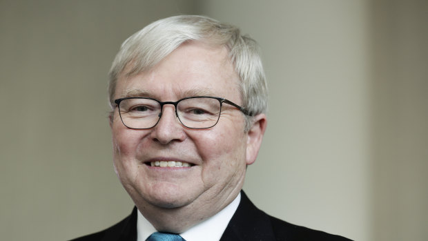 Top honour: Former Prime Minister Kevin Rudd is one of 12 people to be made a Companion of the Order of Australia.