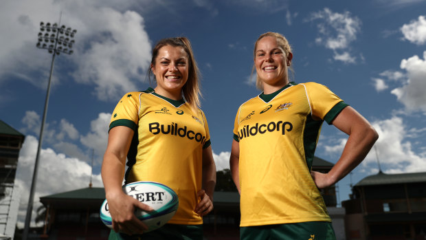 Hamilton (left) has been a regular for the Wallaroos in recent years. 