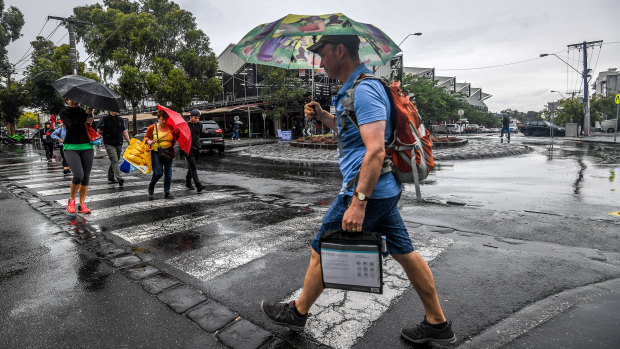 Some suburbs might receive up to 30 millimetres of rain