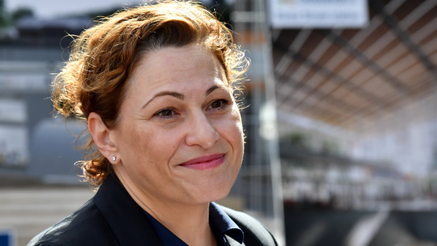 Queensland Deputy Premier Jackie Trad announced a new contract had been signed for Cross River Rail on Monday.