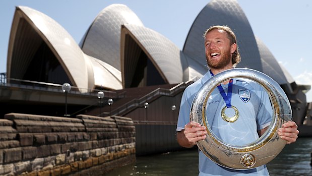 Staying put: Rhyan Grant wants to finish his career with Sydney FC.