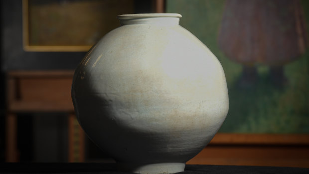 Moon jars are highly prized and subtly beautiful.