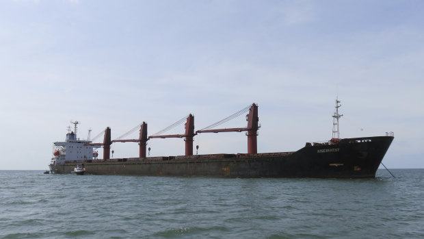 The North Korean cargo ship Wise Honest.