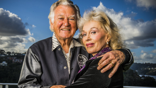 Bob Hawke with wife Blanche d'Alpuget.