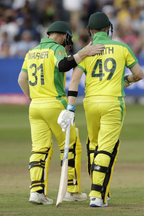 Targets: Steve Smith and Warner have received plenty of attention from the crowds in England.