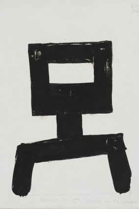 The undated 'Kelly', a work on paper by Sidney Nolan, is among those to be auctioned on June 26.