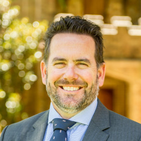 Tim Bowden, Trinity Grammar School headmaster.