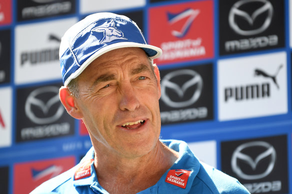 North Melbourne coach Alastair Clarkson was excited for the challenge ahead when he faced the press on Friday.