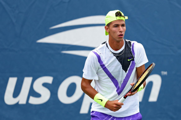Alexei Popyrin had to dig deep in the second and third sets to advance.