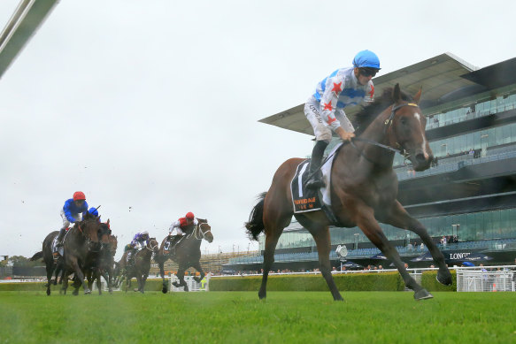 Stay Inside scored an easy win at a wet Randwick last month, but Richard Freedman says it’s a guess if he would a heavy track for the Golden Slipper.