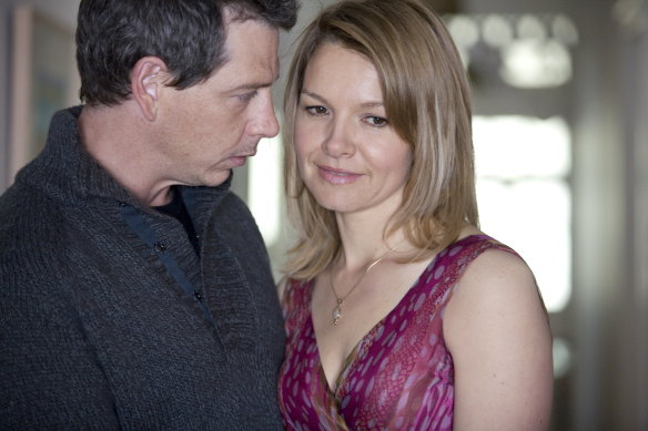 Ben Mendelsohn and Justine Clarke in Tangle. “Foxtel makes drama because they have to,” says co-creator John Edwards.