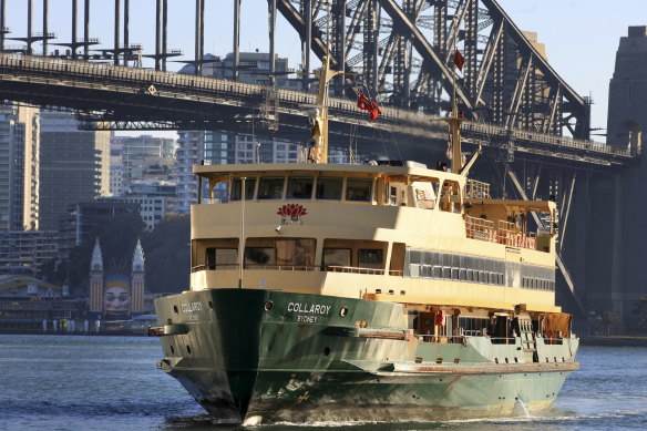 The Collaroy ferry, the youngest Freshwater vessel, will be kept in service on the popular Manly-Circular Quay route.