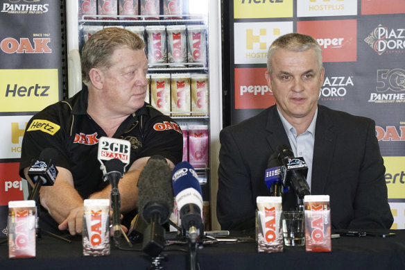 Phil Gould and Anthony Griffin fell out spectacularly before the coach's departure from Penrith.