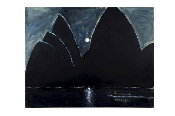 “Full Moon, High Tide” (2008) by Peter Kingston.