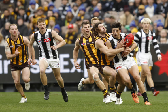 The Hawks came out strong in the second half.