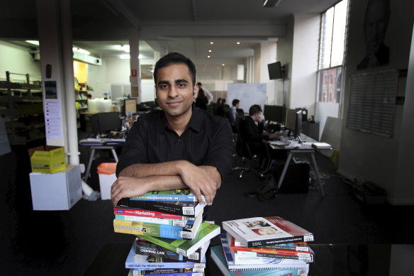 Zookal co-founder and chief executive Ahmed Haider, whose company is considering making a bid for the Co-op, in 2013.