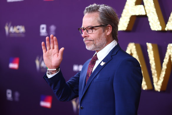 Guy Pearce, who was nominated for best actor in a film for The Convert, on the AACTA Awards red carpet.