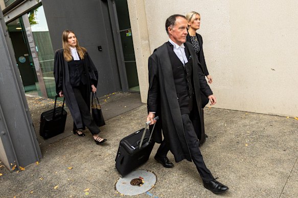 Erin Patterson’s legal team on Friday. 