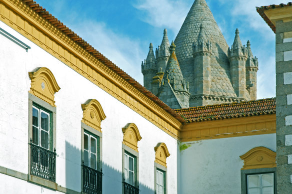 Historic Evora Cathedral.