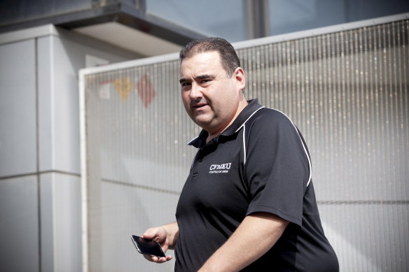 Former senior CFMEU official Elias Spernovasilis.