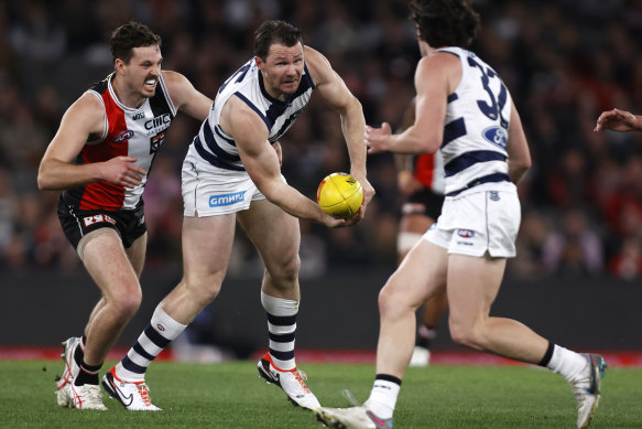 Patrick Dangerfield will lead the Cats again in 2024 after injury interrupted his first season as captain. 