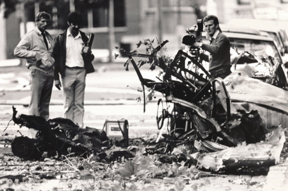 The 1986 Russell Street bombing is just one of the momentous events Sly covered over the years.