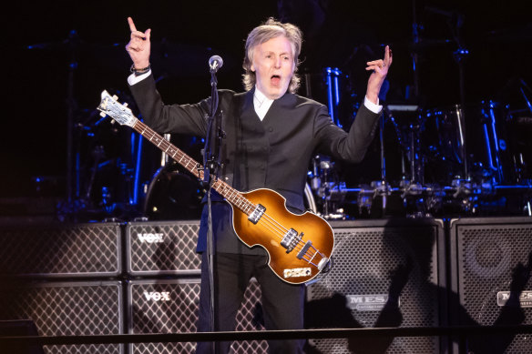 Get Back, down under: Paul McCartney packed out two nights at Sydney’s Allianz Stadium in October.
