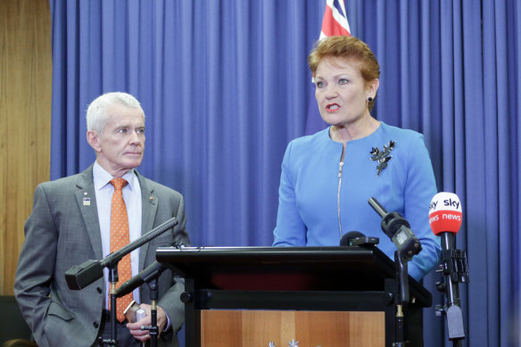 Pauline Hanson got to announce some federal funding.
