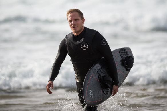 “Being from Austria and Germany, I wasn’t meant to be a surfer,” says Sebastian Steudtner.