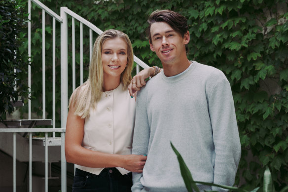 Katie Boulter and Alex de Minaur: “I’ve learnt so much from his work ethic and maybe I’ve rubbed off a bit on him, too, so he takes a few more risks,” Boulter says. “We’ve evened out.”