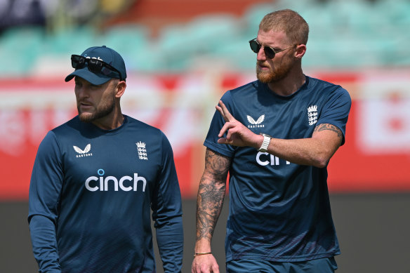 Brendon McCullum and Ben Stokes.