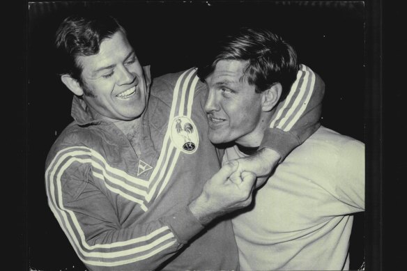 Bob McCarthy and Ron Coote in 1971.