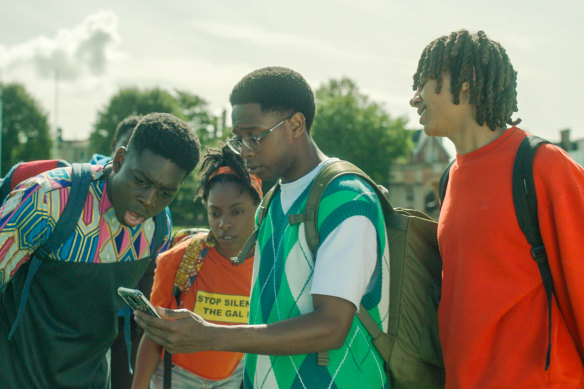 Future stars: Aruna Jalloh as Femi, Jodie Campbell as Leah, Myles Kamwendo as Omar, and Sekou Diaby as Toby.