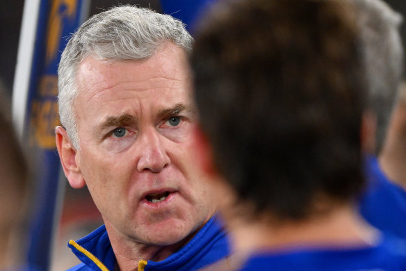 Veteran West Coast coach Adam Simpson.