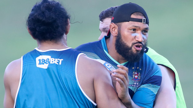 Extended holiday: Frank-Paul Nuuausala travelled to Australia with former club Wigan recently, before being granted a release.