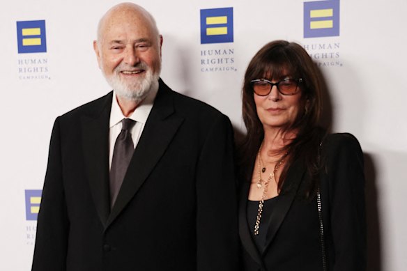 Rob Reiner and wife Michele Singer Reiner at a function in LA in March.