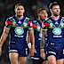 Warriors players during the semi final against Newcastle.