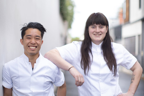 Smeg Young Chefs of the Year, Cameron Tay-Yap and Lily McGrath.