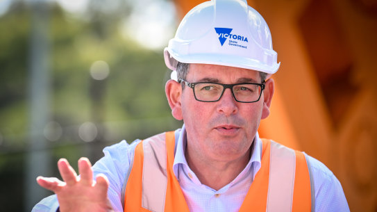 Victorian Premier Daniel Andrews speaking to the media after the release of Operation Daintree.