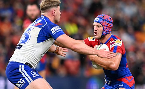 Kalyn Ponga was a handful for the Bulldogs on Friday night.