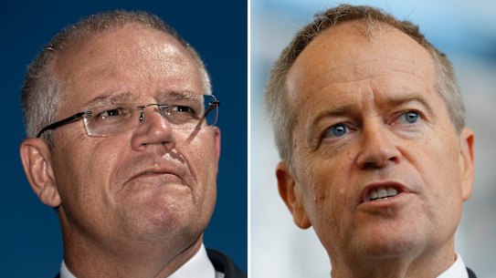 Prime Minister Scott Morrison and Opposition Leader Bill Shorten.