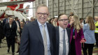 Prime Minister Anthony Albanese and Qantas CEO Alan Joyce earlier this month.